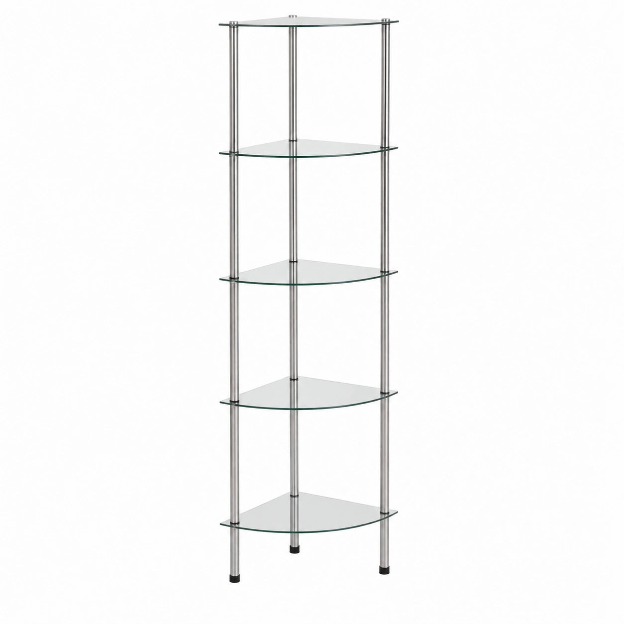 Libreria, organizzatore cubo, scaffale con 6 ripiani, trasparente 30 × 30 × 160 cm, adatta per soggiorno