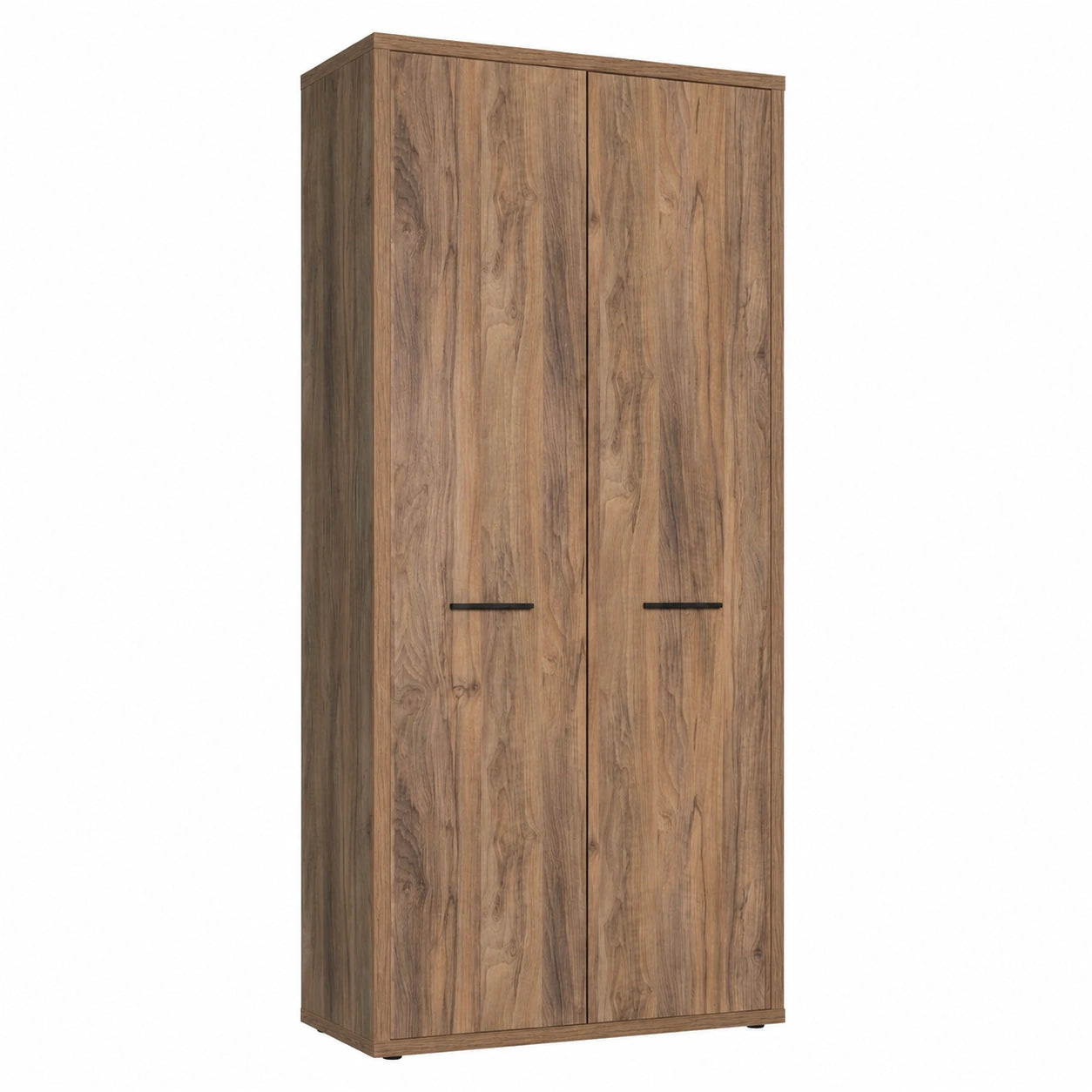 Mobile Contenitore della Linea DAVINCI BRERA con 2 Ante, Libreria, Mobile Archivio Portadocumenti, (LxAxP) 81,60 × 217,50 × 35,70 cm, Noce