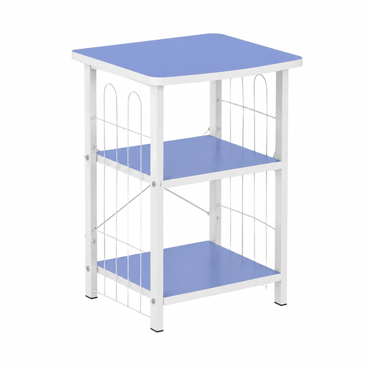Libreria da tavolo TOMYEUS supporto per stampante supporto per stampante a tre strati rack di archiviazione scaffale per libri scaffale per casa