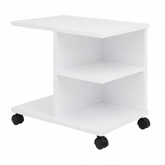 Libreria, scaffale con spazio di archiviazione, pratica libreria, organizzatore cubo, tavolino con ruote
