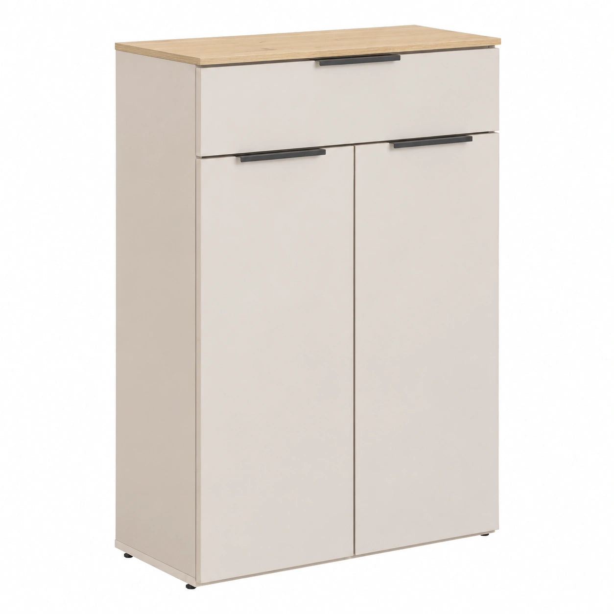 Composad, Base Multiuso della Linea PRONTOcon 1 Cassetto e 2 Ante, Mobile Contenitore per Ufficio e casa ufficio (LxAxP): 68,9 × 105,3 × 35,5 cm
