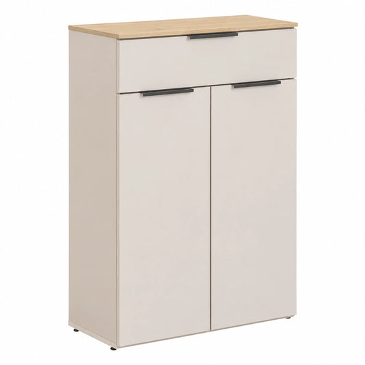 Composad, Base Multiuso della Linea PRONTOcon 1 Cassetto e 2 Ante, Mobile Contenitore per Ufficio e casa ufficio (LxAxP): 68,9 × 105,3 × 35,5 cm