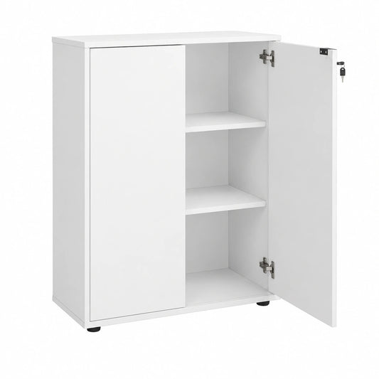Armadio Archivio documenti 2 ante, Mobile Mobiletto Di Ufficio Modulo Scaffale 3 Ripiani, per Casa, Ufficio, Studio