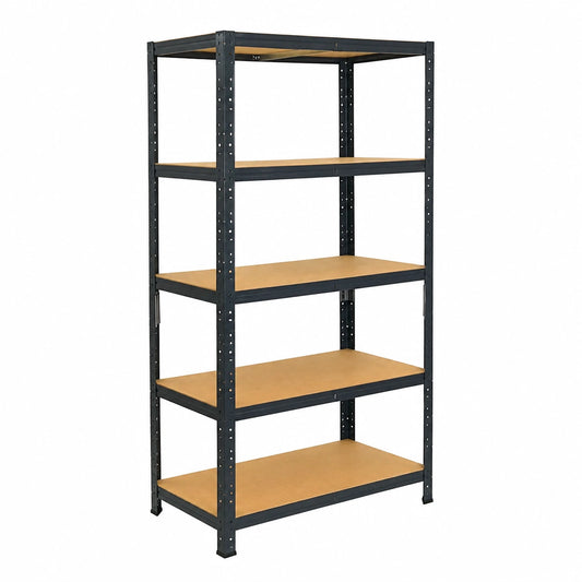 Scaffale pesante antracite: 5 × 175kg, Scaffale in metallo garage · Scaffale garage · Scaffalatura in metallo · Scaffali garage · Scaffale in metallo