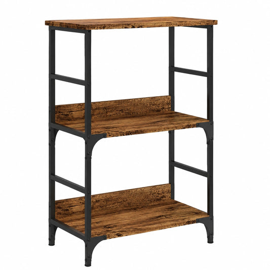 Libreria Legno Antico 50 × 33 × 82 cm in Legno Multistrato, Libreria, Scaffale Libreria, Scaffale Porta CD, Dvd