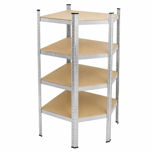 Scaffale in Metallo Officina Carichi Oggetti Pesanti Lavoro Garage Magazzino Scantinato 180 × 70 × 40 cm Portata fino a 750 kg Scaffalatura 5 Ripiani