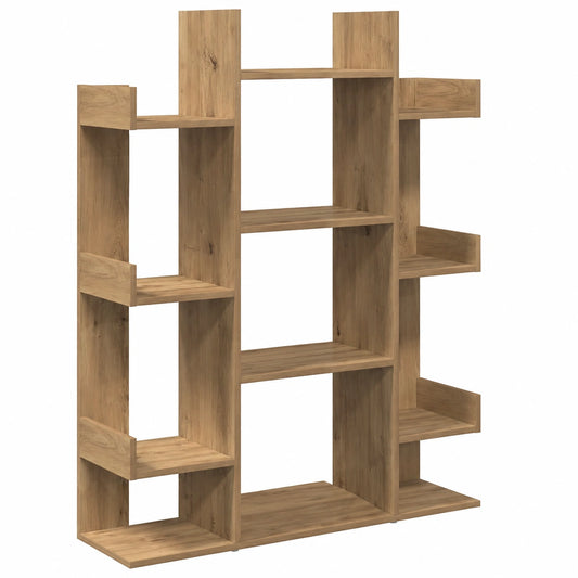 Libreria Rovere Artigianale 86 × 25,5 × 140 cm Legno Multistrato, Libreria, Scaffale Libreria, Scaffale Porta CD, Dvd