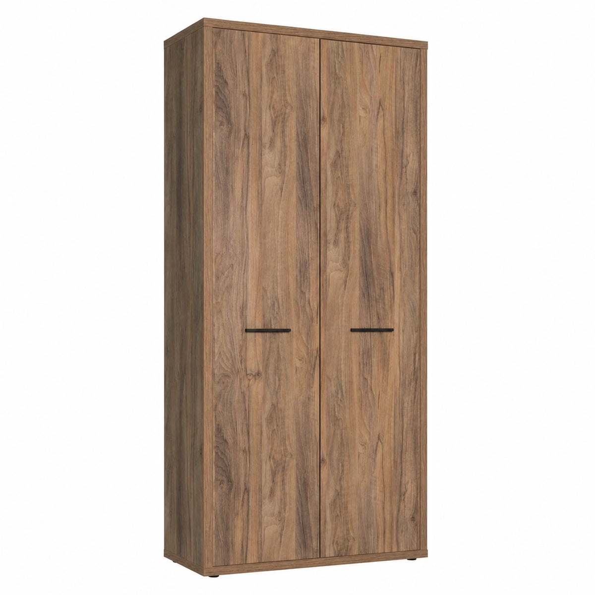 Mobile Contenitore della Linea DAVINCI BRERA con 2 Ante, Libreria, Mobile Archivio Portadocumenti, (LxAxP) 81,60 × 217,50 × 35,70 cm, Noce