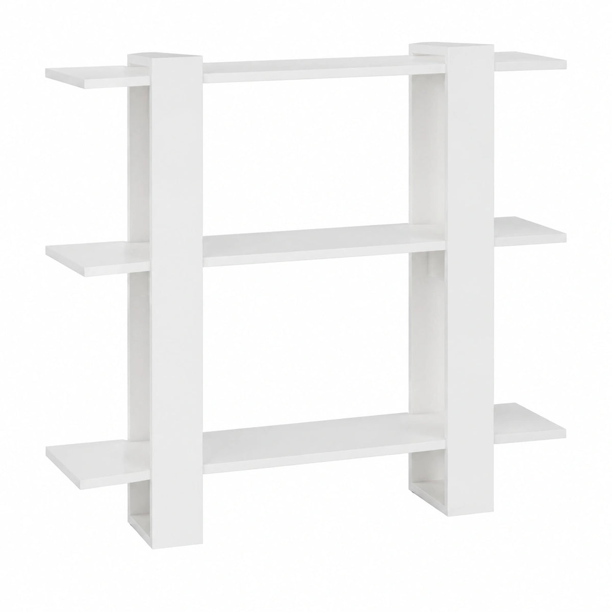 Libreria, divisorio bianco lucido 100 × 30 × 87 cm, libreria scaffale, unità di archiviazione cubo, unità di archiviazione