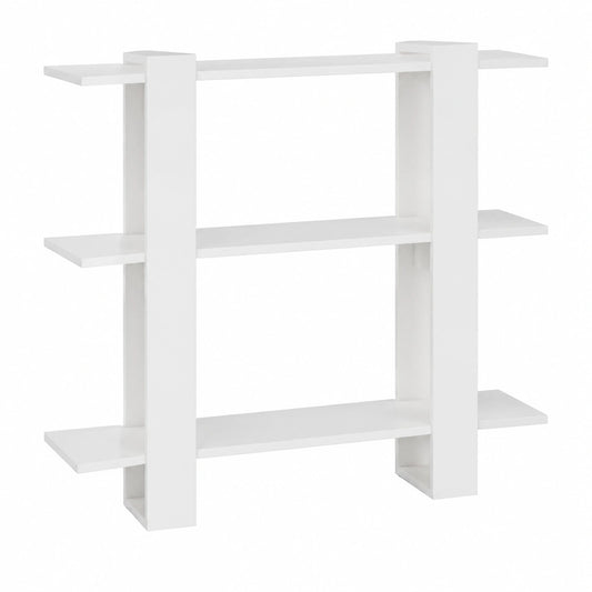 Libreria, divisorio bianco lucido 100 × 30 × 87 cm, libreria scaffale, unità di archiviazione cubo, unità di archiviazione